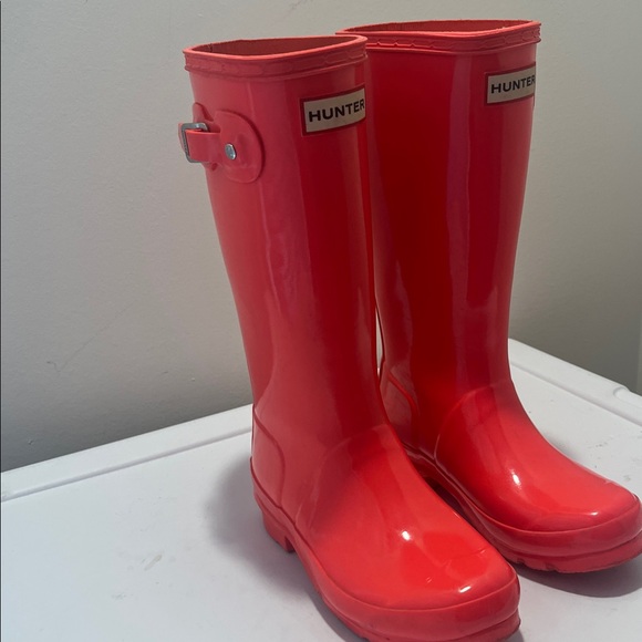 Hunter Pink Rain Boots - Picture 3 of 10